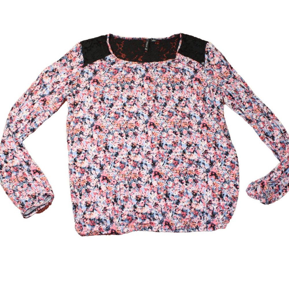 Floral "New Directions" Ladies Top   Size Small